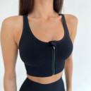 Топ Спортивний на Застібці Чорний