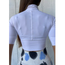 Кофта на Блискавці Біла