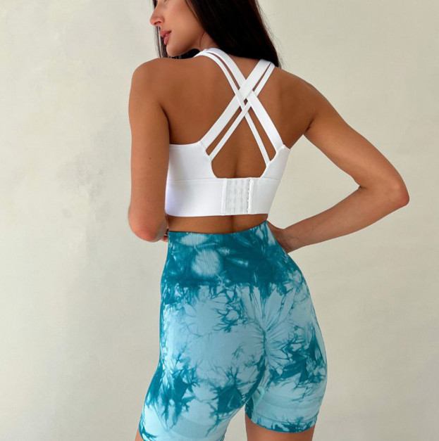 Спортивні Шорти Бірюзові з Push-Up Ефектом