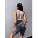 Спортивні Шорти сірі з Push-Up Ефектом