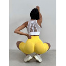 Спортивні Шорти Жовті з Push-Up Ефектом