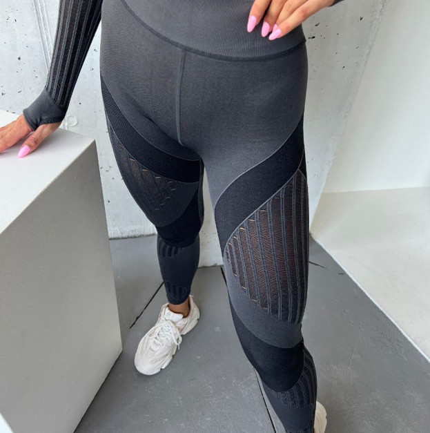 Легінси Темно Сірі з Push-Up Ефектом
