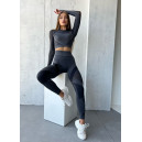 Легінси Темно Сірі з Push-Up Ефектом