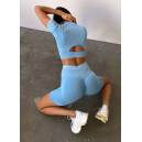 Спортивні Шорти Голубі з Push-Up Ефектом