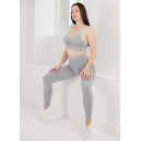Кроп Топ Спортивний Сірий