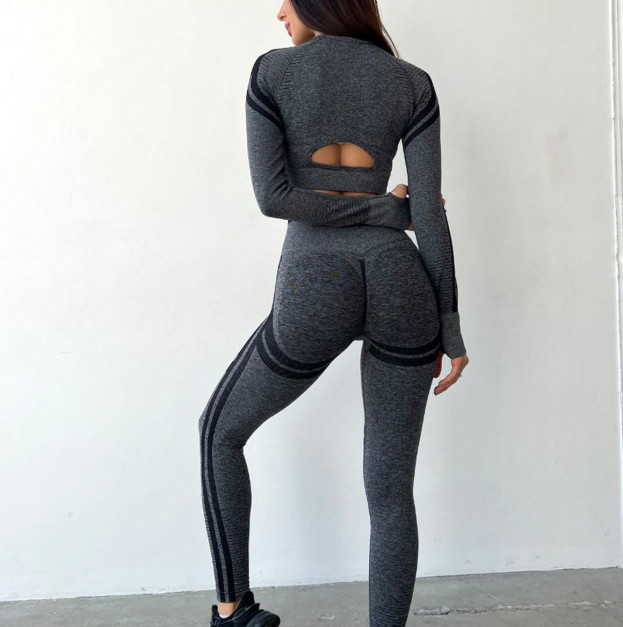 Легінси Темно Сірі з Push-Up Ефектом