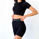 Спортивні Шорти Чорні з Push-Up Ефектом