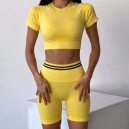 Кроп Топ Спортивний Жовтий