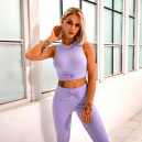 Топ Спортивний Лавандовий в Рубчик