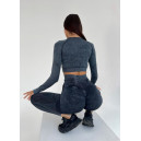 Комплект Легінси з Push-Up Ефектом + Рашгард Темно Сірий