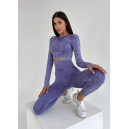 Комплект Легінси з Push-Up Ефектом + Рашгард Фіолетовий