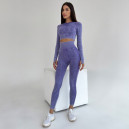 Комплект Легінси з Push-Up Ефектом + Рашгард Фіолетовий