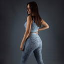 Комплект Легінси + Спортивний Топ Сірий