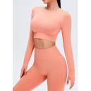 Комплект Легінси з Push-Up Ефектом + Рашгард Персиковий