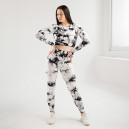 Легінси Чорно Білі з Push-Up Ефектом