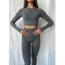 Легінси Сірі з Push-Up Ефектом