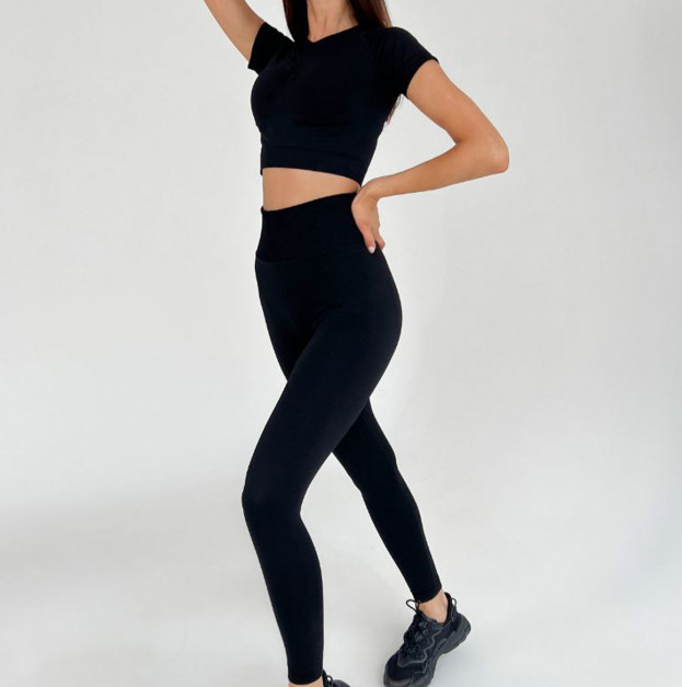 Кроп Топ Спортивний Чорний