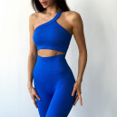 Топ Спортивний Синій в Рубчик