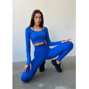 Легінси Сині в Рубчик з Push-Up Ефектом