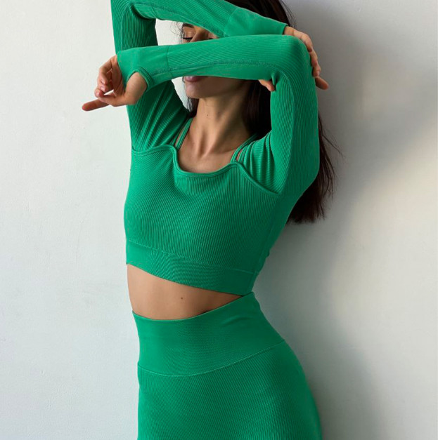 Рашгард Зелений в Рубчик