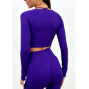 Рашгард Фіолетовий в Рубчик