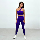 Легінси Фіолетові в Рубчик з Push-Up Ефектом