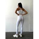 Легінси Білі в Рубчик з Push-Up Ефектом