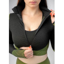 Рашгард на Блискавці Чорно Зелений з Візерунком