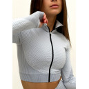 Рашгард на Блискавці Білий з Візерунком