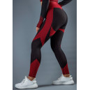 Легінси Чорно Бордові з Візерунком