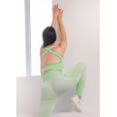 Топ Спортивний Салатовий з Візерунком