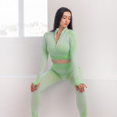 Рашгард на Блискавці Салатовий з Візерунком