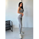 Легінси Сірі в Рубчик з Push-Up Ефектом