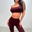 Топ Спортивний Темно Бордовий