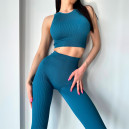 Топ Спортивний Сапфіровий в Рубчик