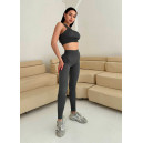 Топ Спортивний Сірий в Рубчик