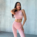 Топ Спортивний Рожевий в Рубчик