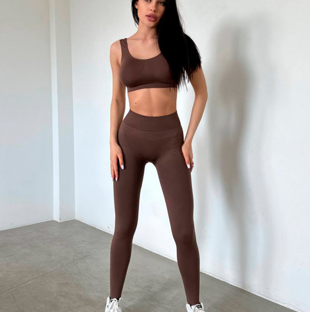 Топ Спортивний Коричневий