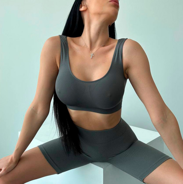 Топ Спортивний Сірий