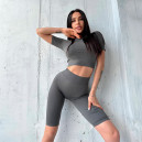 Кроп Топ Темно Сірий