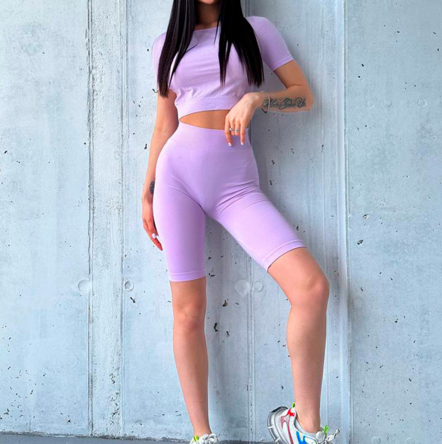 Кроп Топ Лавандовий