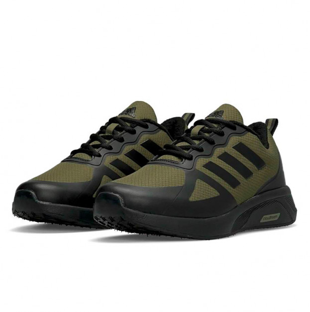 Adidas Cloudfoam Termo Army Green с Флисом