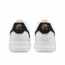 Nike Air Force 1 Low 07 Essential White Black Gold Mini Swoosh CZ0270-102