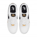 Nike Air Force 1 Low 07 Essential White Black Gold Mini Swoosh CZ0270-102