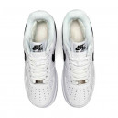 Nike Air Force 1 Low White Black Winter С МЕХОМ