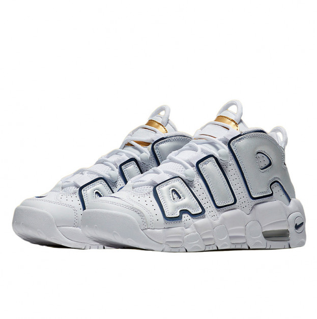 Nike Air More Uptempo White Midnight Navy 415082-109